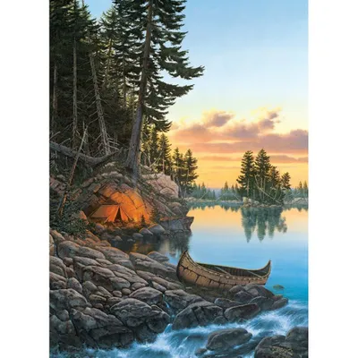 Produktbild von COBBLE HILL Puzzle Abendglühen 1000 Teile