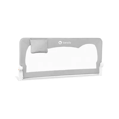 Image de LIONELO Hanna Barrière de lit Protection antichute 150 cm x 66 cm, pliable à 180 degrés, filet aéré, montage facile, blocage à l'arrêt, SecureBelt, construction solide