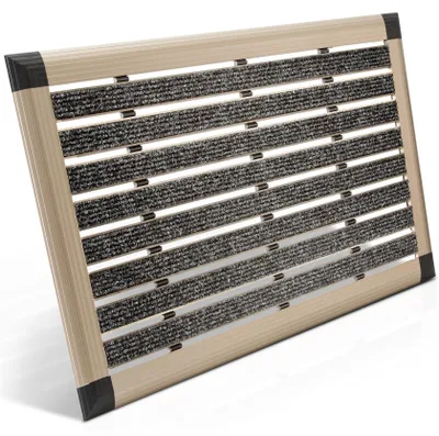 Produktbild von Bomoe Fussabtreter Aussenbereich Alu Fußmatte AluGant, 50x80cm, Gold