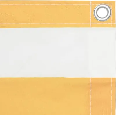 Obrázek produktu pro vidaXL Balkonová zástěna pro ochranu soukromí bílo-žlutá 75x500 cm Oxford Fabric