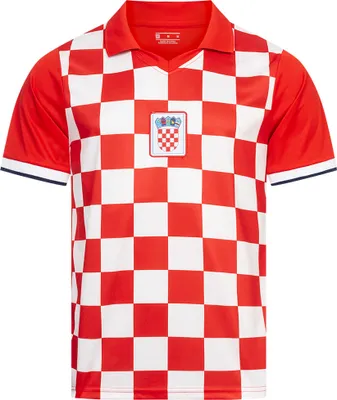 Zdjęcie produktu dla Koszulka męska JELEX Chorwacja Retro History, czerwono-biała, rozmiar XL