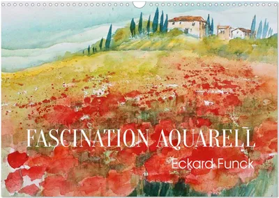 Produktbild von Faszination Aquarell - Eckard Funck (Wandkalender 2025 DIN A3 quer), CALVENDO Monatskalender