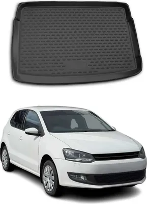 Image de Tapis de coffre pour VW Polo 2009-2014 Caoutchouc TPE Noir