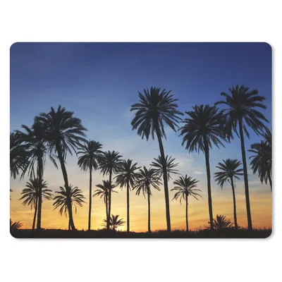 Produktbild von MuchoWow® Mauspad Mousepad Palme - Natur - Strand - Sonne - Nacht 23x19 cm - Mousepads - Maus Mat - Pad - Mausunterlage - Schreibtischunterlage - Mauspad