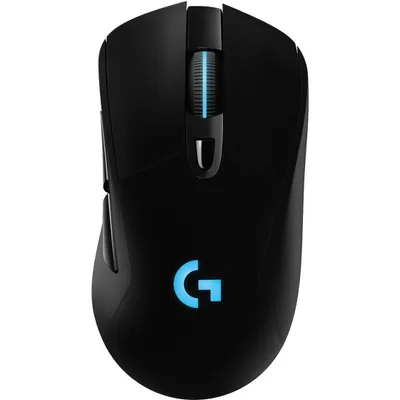 Produktbild von Logitech G G703 LIGHTSPEED, rechts, Optisch, RF Wireless, 25600 DPI, 1 ms, Schwarz