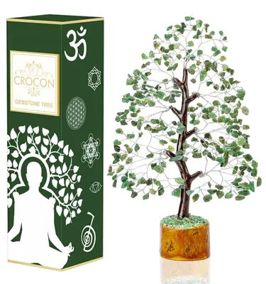 Produktbild von Elzusha – Geldbaum aus grünem Aventurin für Feng Shui und Heilung