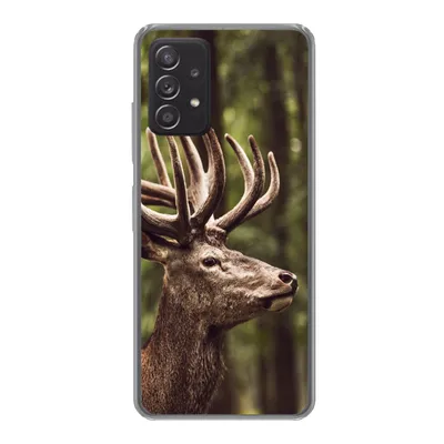 Produktbild von MuchoWow® Handyhülle Schutzhülle Hülle für Samsung galaxy a73 Hirsch - Natur - Geweih - Wald - Tiere Silikon Softcase Handy Hülle - Handyhülle