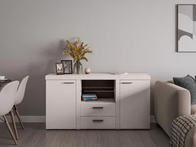 Produktbild von AX LIVING Schubladenschrank Kommode Spacoro 2T2S  Modern in Beige