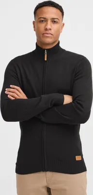Produktbild von Blend BHNorman Herren Strickjacke Cardigan Feinstrick Pullover mit Stehkragen Reißverschluss Rippbündchen Baumwollmischung Regular fit