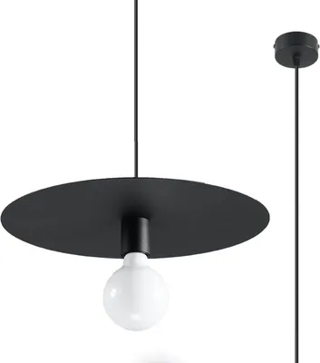 Produktbild von Hängeleuchte FLAVIO schwarz 1xE27 15W Stahl 105x40x40cm Sollux Lighting