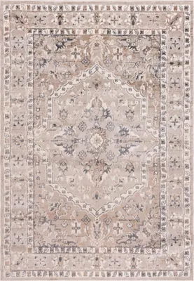 Produktbild von Mazovia Teppich Beige Orientalisch Vintage - Wohnzimmer, Schlafzimmer, Esszimmer, Büro, Kurzflor Rechteckig - ®, Braun - 200 x 300 cm