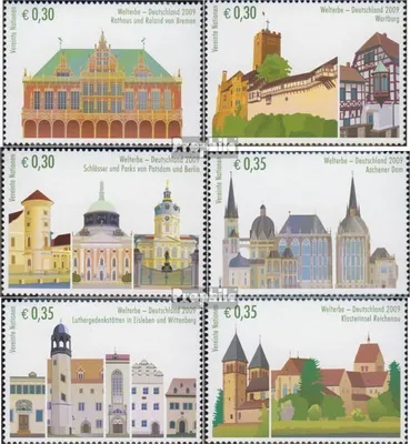 Produktbild von Briefmarken UNO - Wien 2009 Mi 599-604 (kompl.Ausg.) postfrisch UNESCO-Welterbe: Deutschland