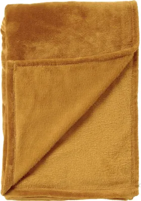 Produktbild von Dutch Decor Wohndecke Flanell-Fleece Billy 150x200 cm Gelb
