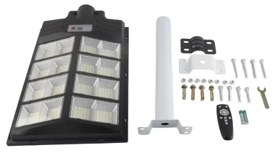 Obrázok produktu pre Solárne pouličné svietidlo s výkonom 800 W, LED, vysoká svietivosť, vodotesné (IP65), vonkajšie svietidlo s diaľkovým ovládaním