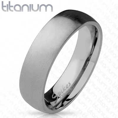 Produktbild von Damen und Herren Ring Titan „silber gebürstet“ Partnerring 50 (15.9 mm Ø)