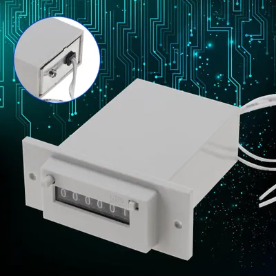 Zdjęcie produktu dla Licznik elektromagnetyczny, 6-cyfrowy licznik, 6-cyfrowy licznik impulsów, licznik CSK6-YKW, licznik elektromagnetyczny