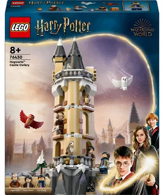Produktbild von Lego Harry Potter 76430 Eulerei in Hogwarts 3 Minifiguren und 5 Eulenfiguren