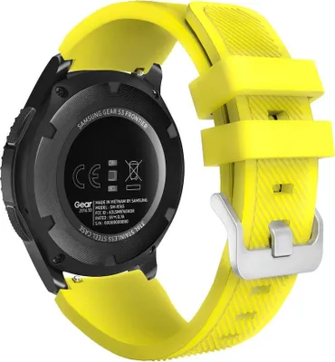 Produktbild von BStrap Silicone Sport Armband für Garmin Venu 2, yellow