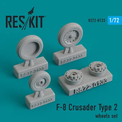 Produktbild von ResKit RS72-0133 - 1:72 F-8 Crusader type 2 wheels set
