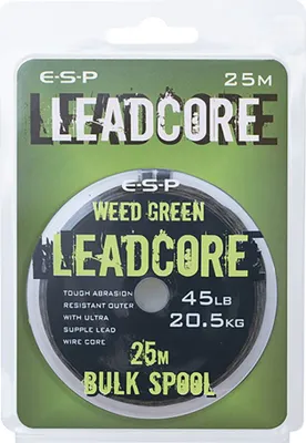 Obrázok produktu pre ESP olovenka Leadcore Weedy Green 45lb 25m