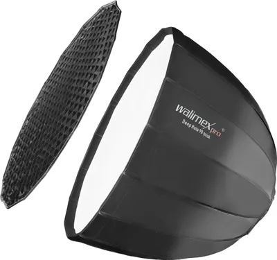 Produktbild von Walimex pro Softbox Studio Line Deep Rota QA90 - 700 x 900 x 900 mm - mit Quick Assemble System, Grid, Diffusoren und Tasche - inkl. Adapters für Elinchrom