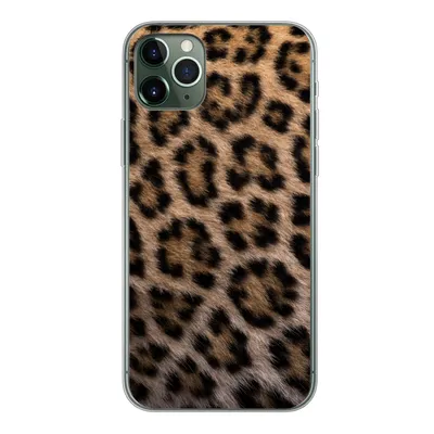Produktbild von MuchoWow® Handyhülle Schutzhülle Hülle für iPhone 11 Pro Max Panther Druck Silikon Softcase Handy Hülle - Schutz