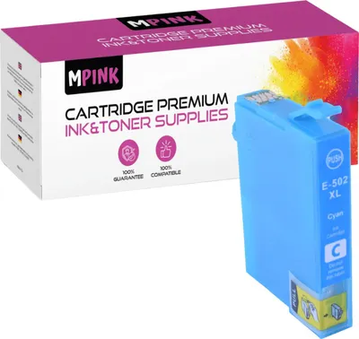 Produktbild von Druckerpatronen für Epson E502XL Cyan Expression Home XP-5100 5115 WF-2800 2885DWF