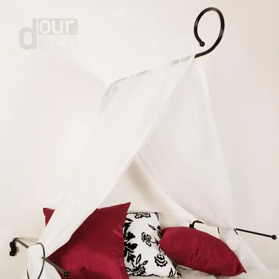 Produktbild von Himmelbett-Set mit Baldachin und Himmelstange in Weiß
