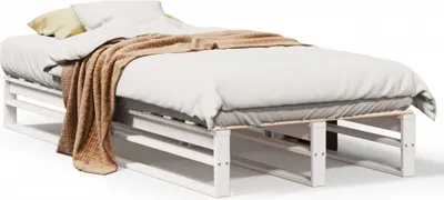 Obrázok produktu pre vidaXL Posteľ z masívu bez matraca biela 90x190 cm borovicové drevo