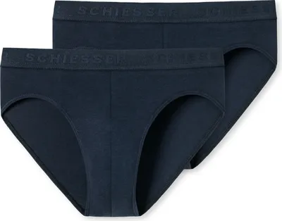 Produktbild von Schiesser Schüler Jungen 2 er Pack Slips Gr. 164  nachtblau