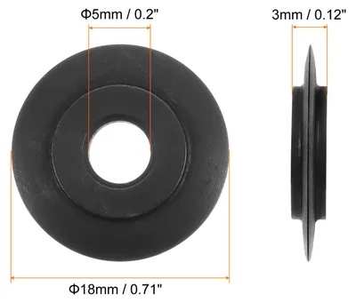Produktbild von 2Stk Ersatzschneidr?der 18mm AD x 5mm ID x 3mm T Ersatzradklinge fš¹r Rohrleitung Schneideger?te