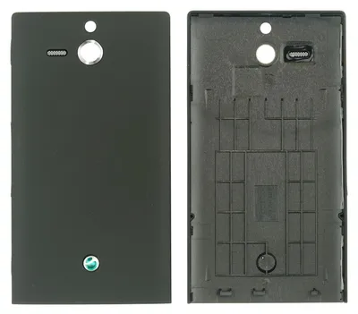 Produktbild von Sony Xperia U Backcover + Kameraglas, Schwarz