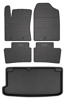 Immagine prodotto di Tappetini gomma SolidPRO + bagagliaio per Hyundai i10 2007-2013 5 pezzi