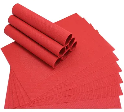 Produktbild von Tischset BORDA rot Tischunterlage als Tischdeko