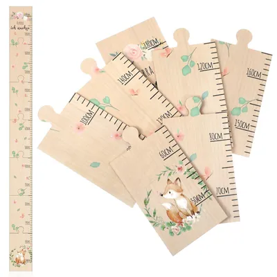 Produktbild von Wachstumsanzeige für Babyzimmer mit Holzdesign
