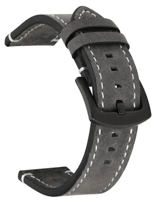 Produktbild von Uhrenarmband in 7 Farben, 20/22 mm, Lederarmband für Smartwatches