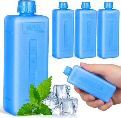 Produktbild von Wiederverwendbare Kühlakkus, 4 Stück, für tragbare Kühler, Kühlakku Set für unterwegs