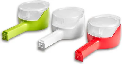 Zdjęcie produktu dla TURBO PRODUKTE Turbo Clip Plus 3szt. – klips do torebek z wylewką – czerw., ziel., biały