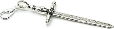 Produktbild von Schwert Charm Miniblings Anhänger Ritter Fantasy Mittelalter Rollenspiel silber