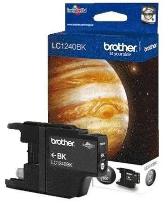 Produktbild von Brother LC1240BK Tintenstrahl Tintenpatrone - Schwarz - Original - 1 Pack - 600