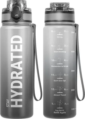 Zdjęcie produktu dla Sportowy bidon, butelka sportowa, Tritan, 1 l/500 ml/750 ml, szczelna, na wycieczki rowerowe, kemping, jogę, siłownię