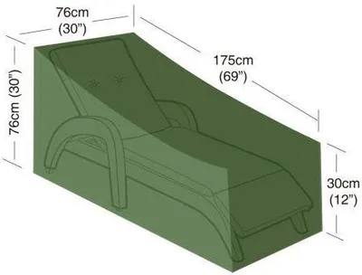Obrázek produktu pro plachta krycí na plážové lehátko 30x76cm/76x76x175cm, PE 90g/m2
