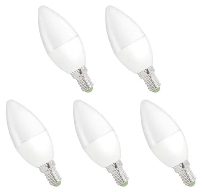 Produktbild von Spectrum E14 LED Kerzenlampe 1W 90lm 3000K Warmweiß 230V 5 Stück