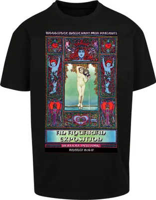 Image de Tee-shirt oversize Woodstock Wallkill noir - XS