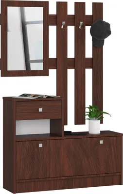 Zdjęcie produktu dla Zestaw mebli do przedpokoju Akord Wenge 90X25X170