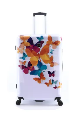 Produktbild von Saxoline Spinner 4 Rollen TSA Gr. L 77 cm Butterflies Fun