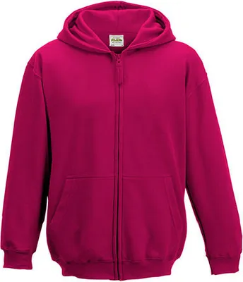 Produktbild von Just Hoods Kinder Kids' Zoodie Sweatjacke JH050J hot pink 7/8 (M)