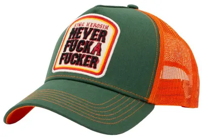 Produktbild von King Kerosin Trucker Cap «Never Fuck A Fucker» green