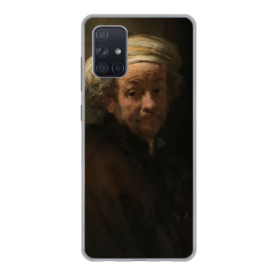 Produktbild von MuchoWow® Handyhülle Schutzhülle Hülle für Samsung Galaxy A51 Selbstbildnis als Apostel Paulus - Gemälde von Rembrandt van Rijn Silikon Softcase Handy Hülle - Schutzabdeckung