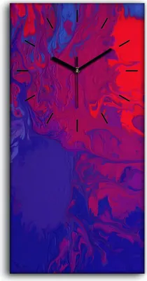 Produktbild von Leinwand Wanduhr Wandkunst Uhr Geräuschlos Kunstdruck 30x60 Abstrakte Kunst - schwarze Hände